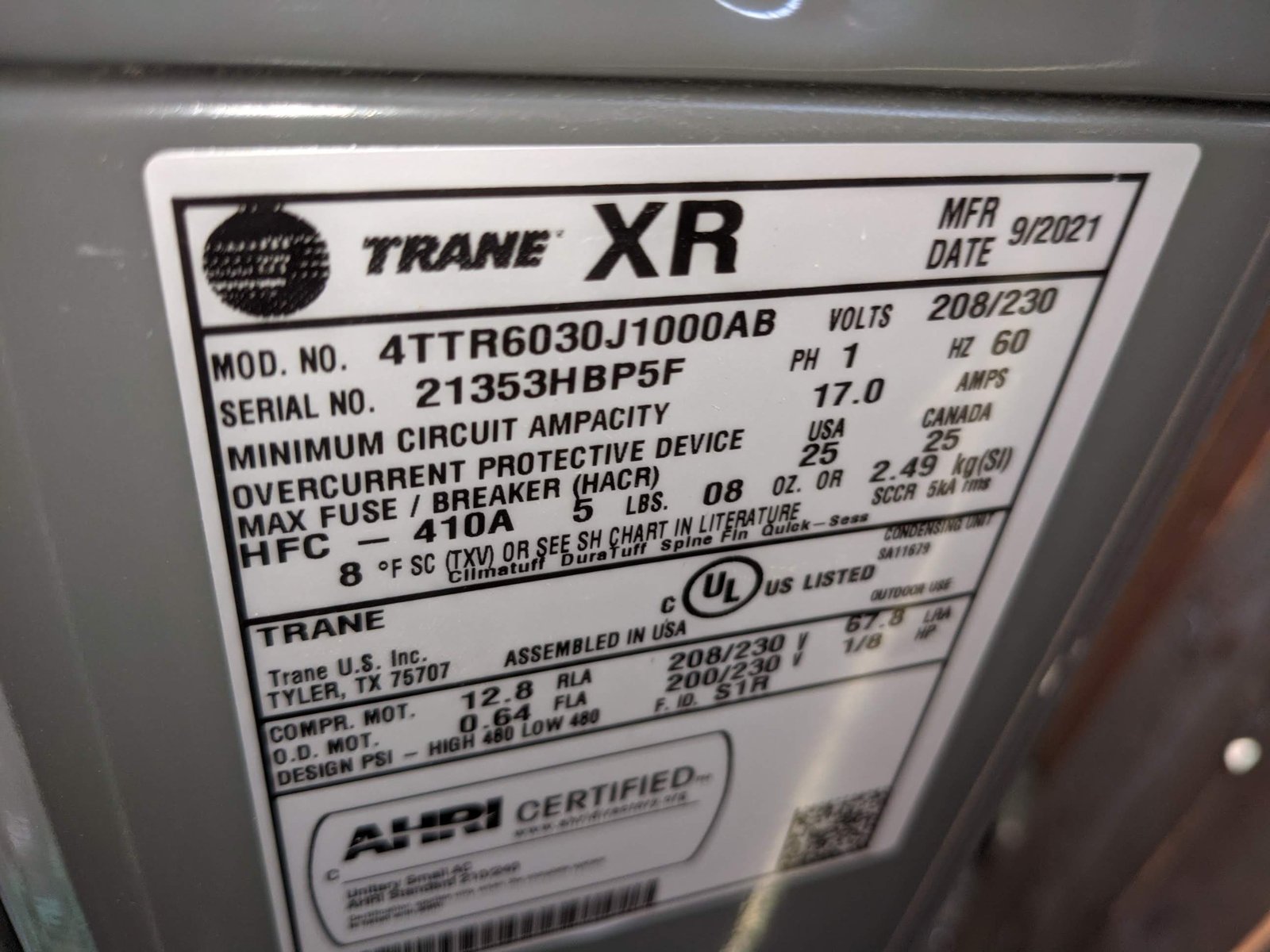 Air conditioner · Outdoor AC · cools the house