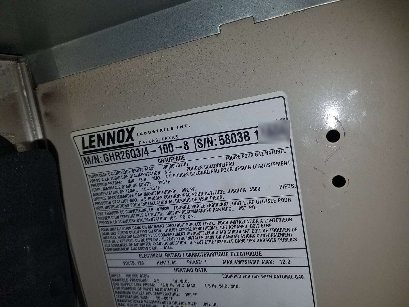 Furnace · Gas furnace