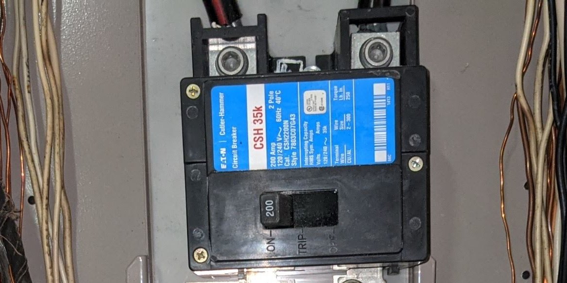 Equipment schedule · Main electric panel data plate