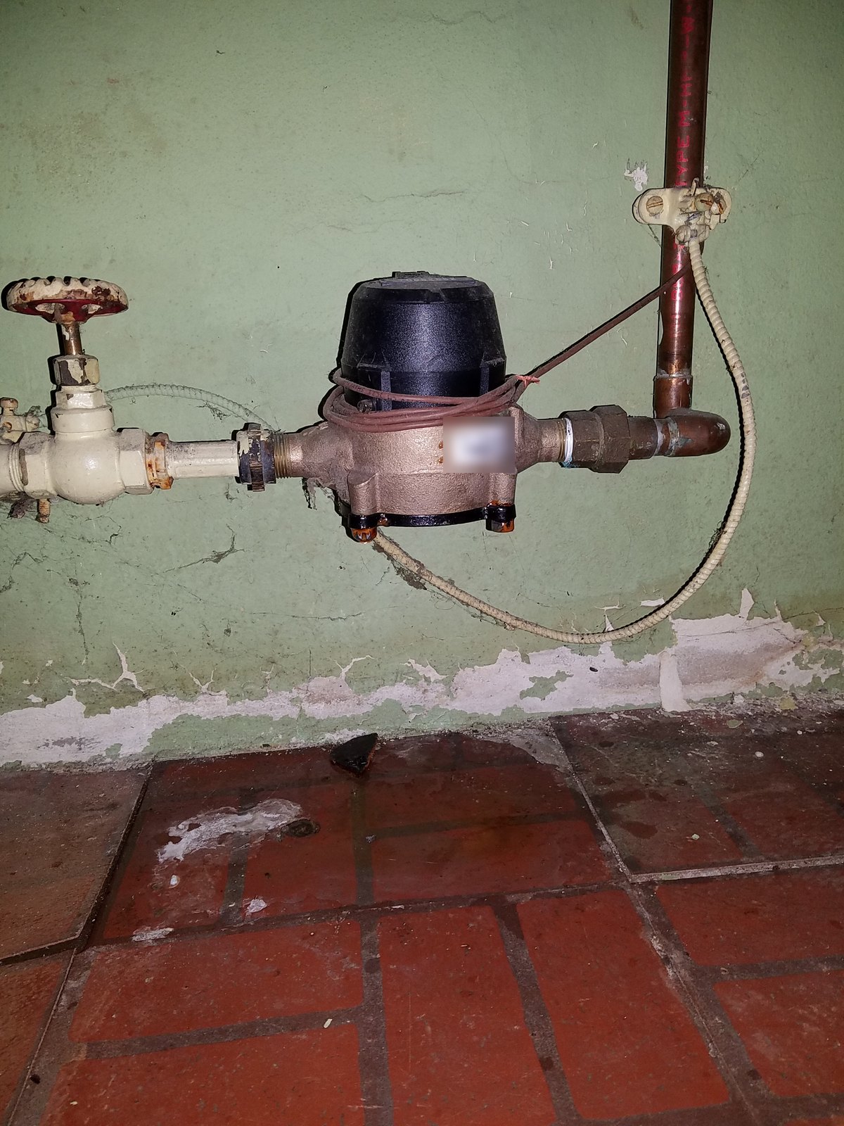 Water main and shutoff