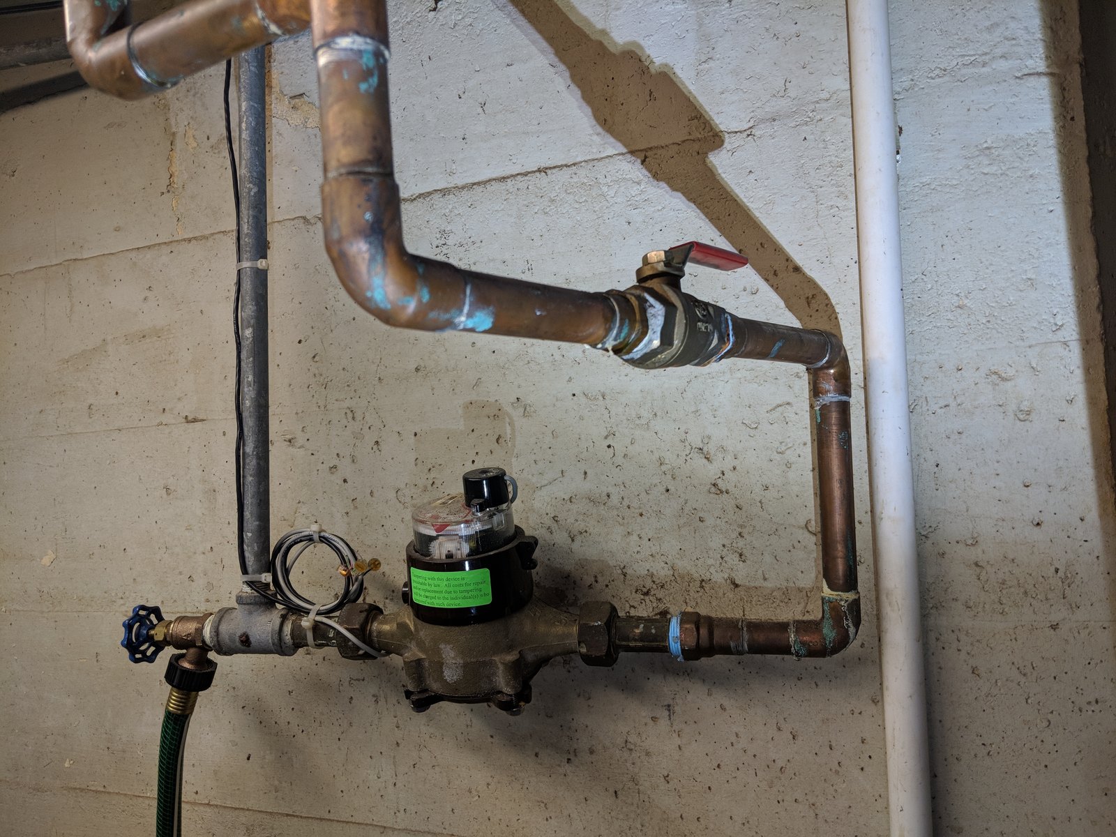 Water main and shutoff