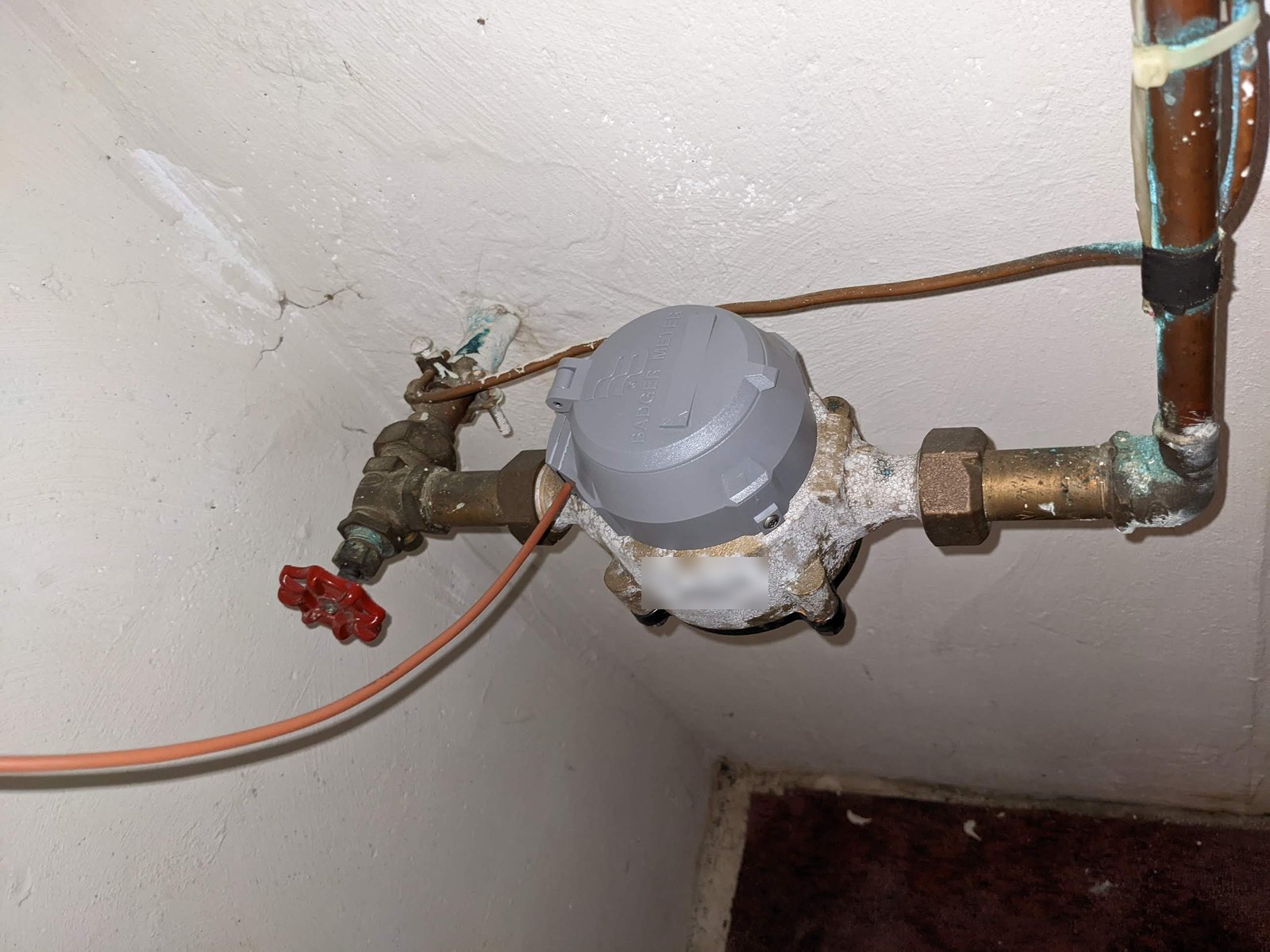 Water main and shutoff